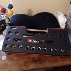 Facom EXTENDABLE RATCHET SOCKET SET SXL.DBOX1PB 21Pcs 1/2'' Square Drive