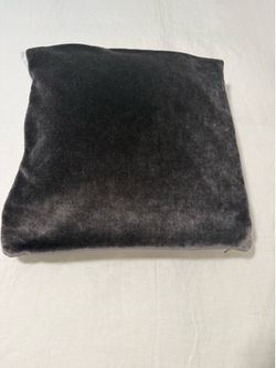 RH gray throw velvet pillowcases with inserts