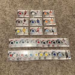 2009 David BECKHAM Game Used Jersey Card, Incl MLS Materials Complete Set W, Blanco, Gomez. 27 match worn Jersey cards