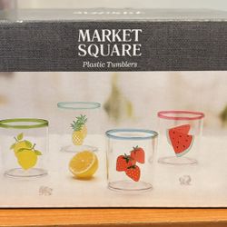 4 Piece Plastic Tumblers