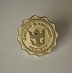 Crown & Anchor Society Pin