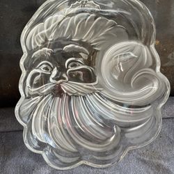 Christmas Serving Dish Santa’s Face