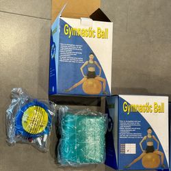 💪 Brand New Gym / Yoga Exercise Balls – With Pump! (8 balls)