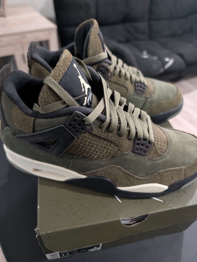 Olive Jordan 4s 