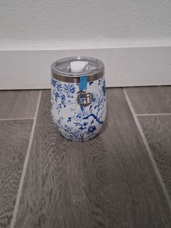 Blue butterfly mug