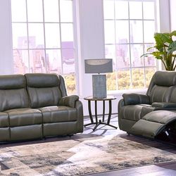 Sofa Couch with Double Recliner