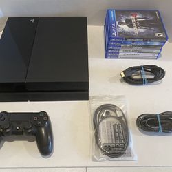 Sony PlayStation 4 Bundle With OEM Controller And 6 Games