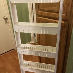 Narrow Plastic shelves/Compartment