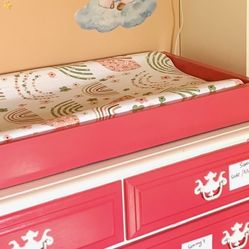 Changing Pad And Wooden Tray
