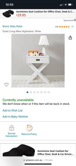 2 New White Night Stands 