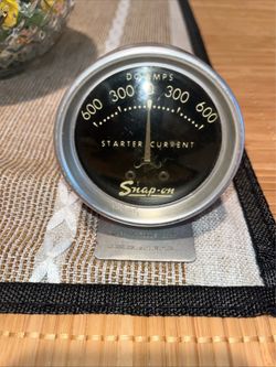 Vintage Snap-on Starter Current Gauge 600 Amp Mt-111 Hot Rod Vintage Car