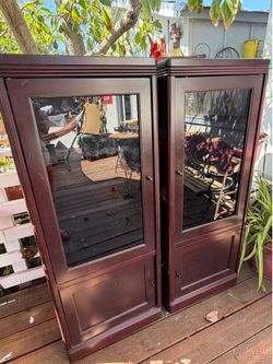 Wooden Storage Cabinet with wheels !