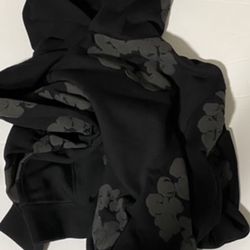 Black Denim Tear Hoodie
