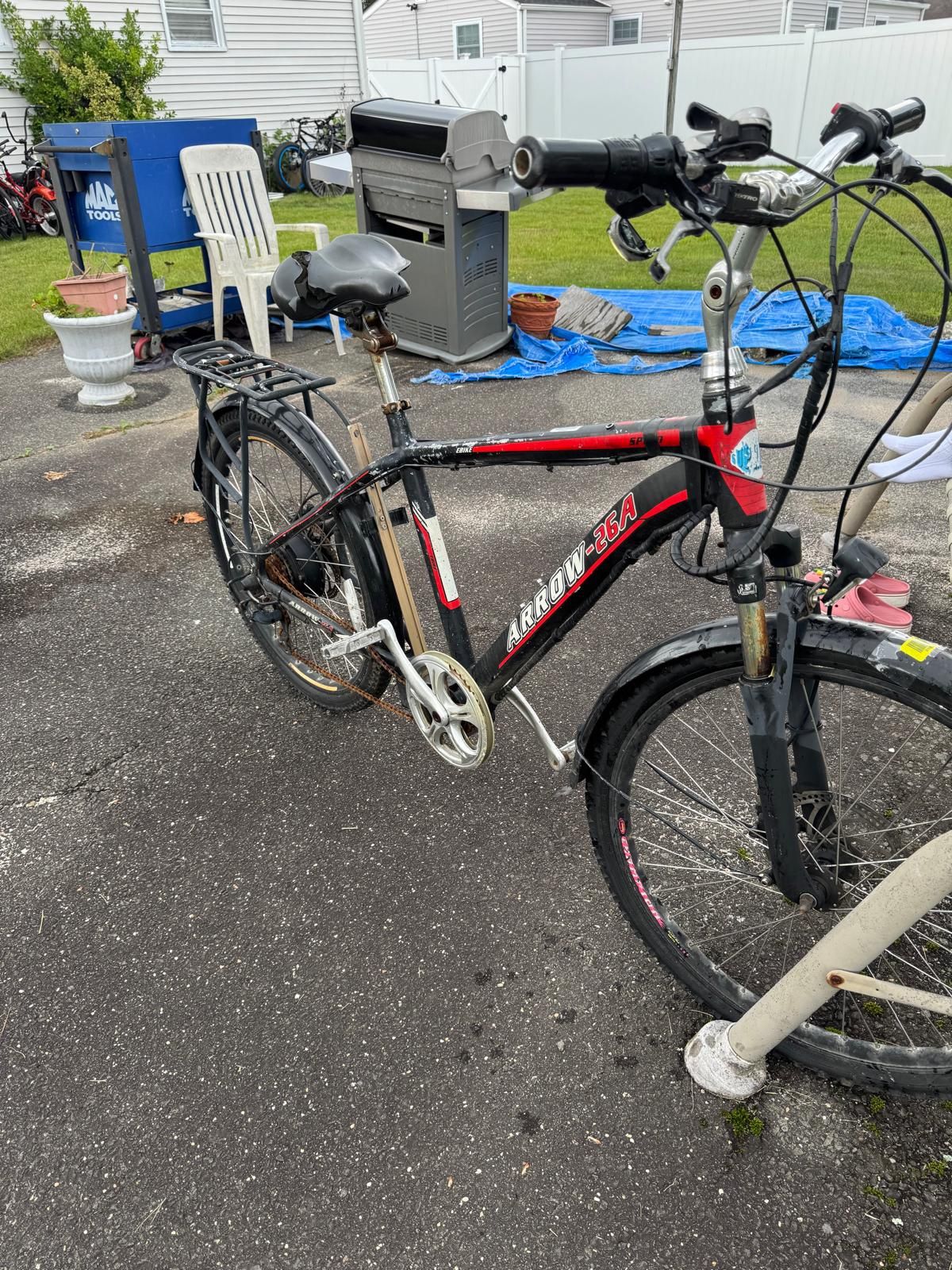 several bicycles for sale