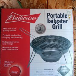 Portable Budweiser Charcoal Grill!