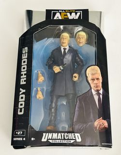 💎AEW Cody Rhodes In Suit - AEW Unmatched Series 4 Jazwares Toy Wrestling Figure