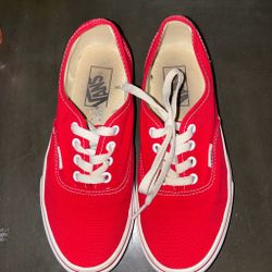Vans Authentic Red Canvas Sneakers