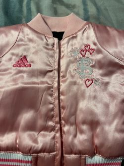 Infant Girls FSU Florida State Adidas Pink Satin Cheer Varsity Jacket