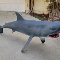 SHARK MOUNT TAXIDERMY DISPLAY LIFESIZE STATUE 4-5 FT WALL FISH 🐟  GREAT WHITE