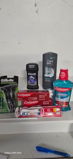 Men's Personal Care & Grooming Bundle – Dove, Gillette, AXE & Colgate (Brand New)