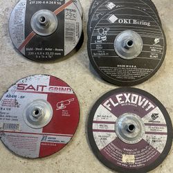 5) 9”x1/4”x5/8”-11 And 2) 9”x1/4”x7/8” Grinding Discs