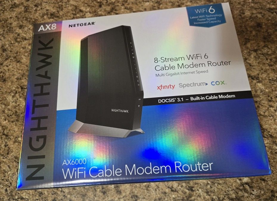 NETGEAR Nighthawk CAX80 AX6000 Cable Modem Router