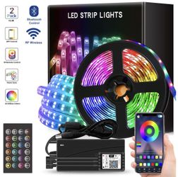 32.8ft LED Strip Light App Control, Compatible w/ Alexa and Google Assistant, Water Resistant, sync to Music