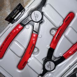 Snap-On  6 pc Retaining Ring Pliers Set (Red)