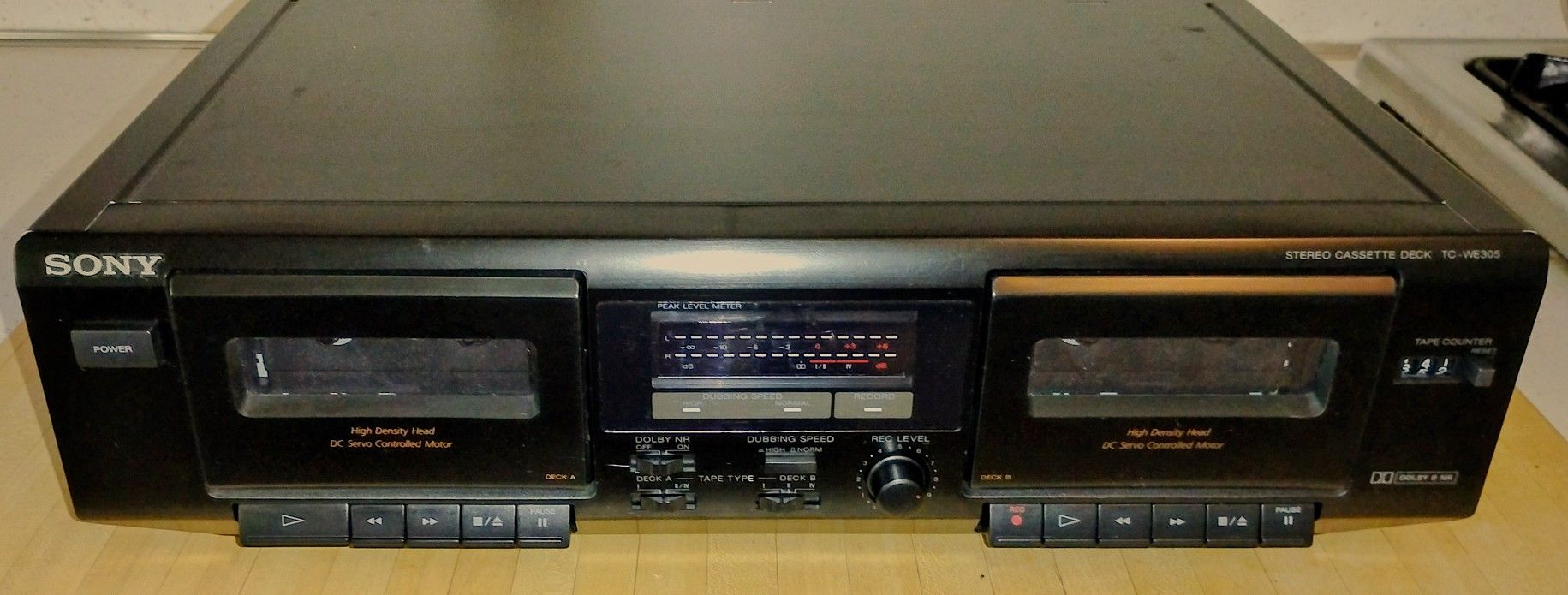 Sony Dual Cassette Deck TC-WE305