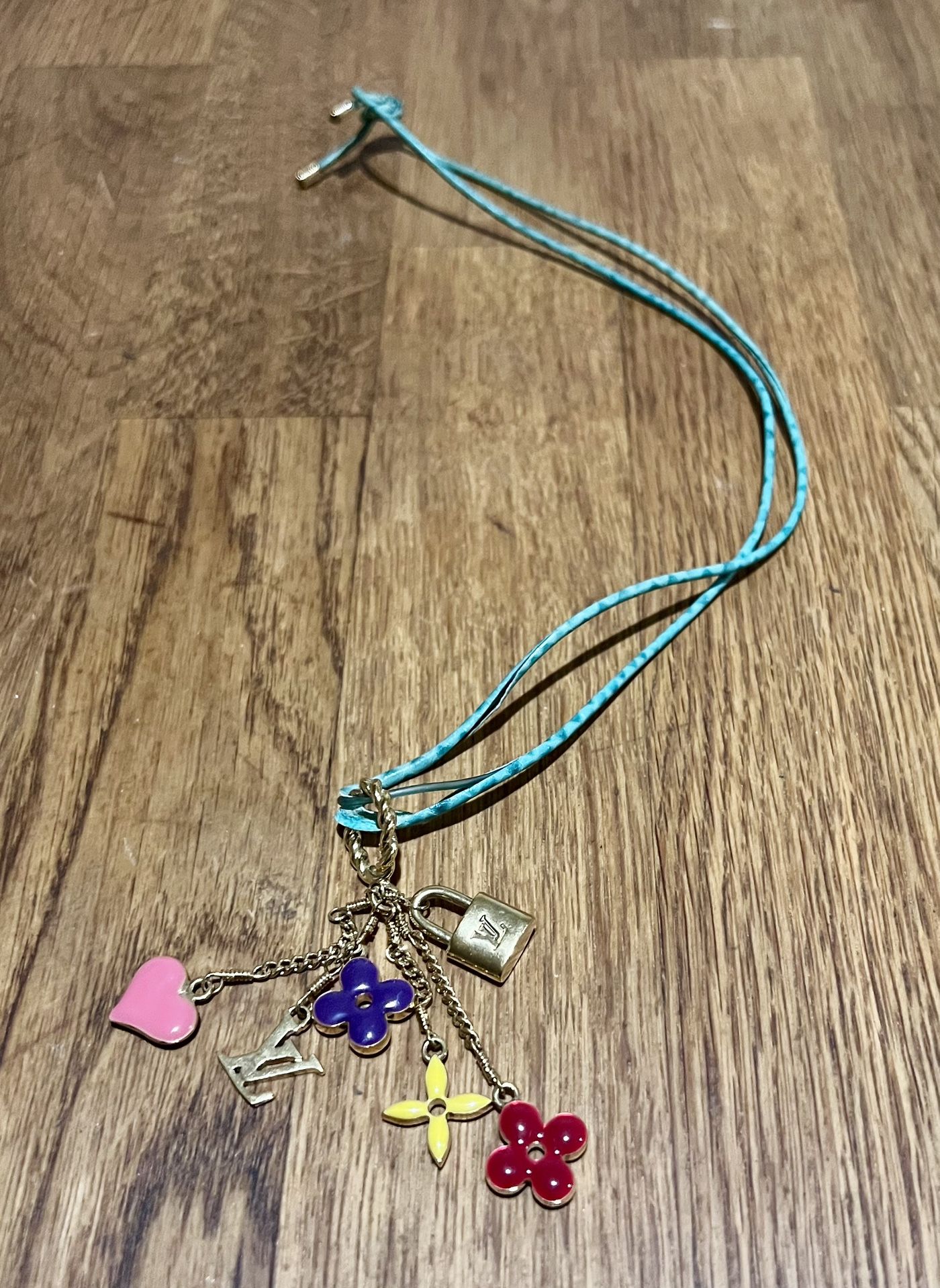 Louis Vuitton Sweet Monogram Enamel Charms Pendant Necklace