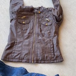 Leather Jacket Size S