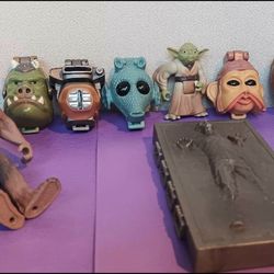 Vintage Lot 1990's Kenner Hasbro Star Wars Characters / Toys