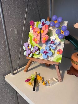 Lego floral art decor painting (lego 31390)