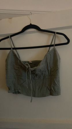 Sage green Crop top