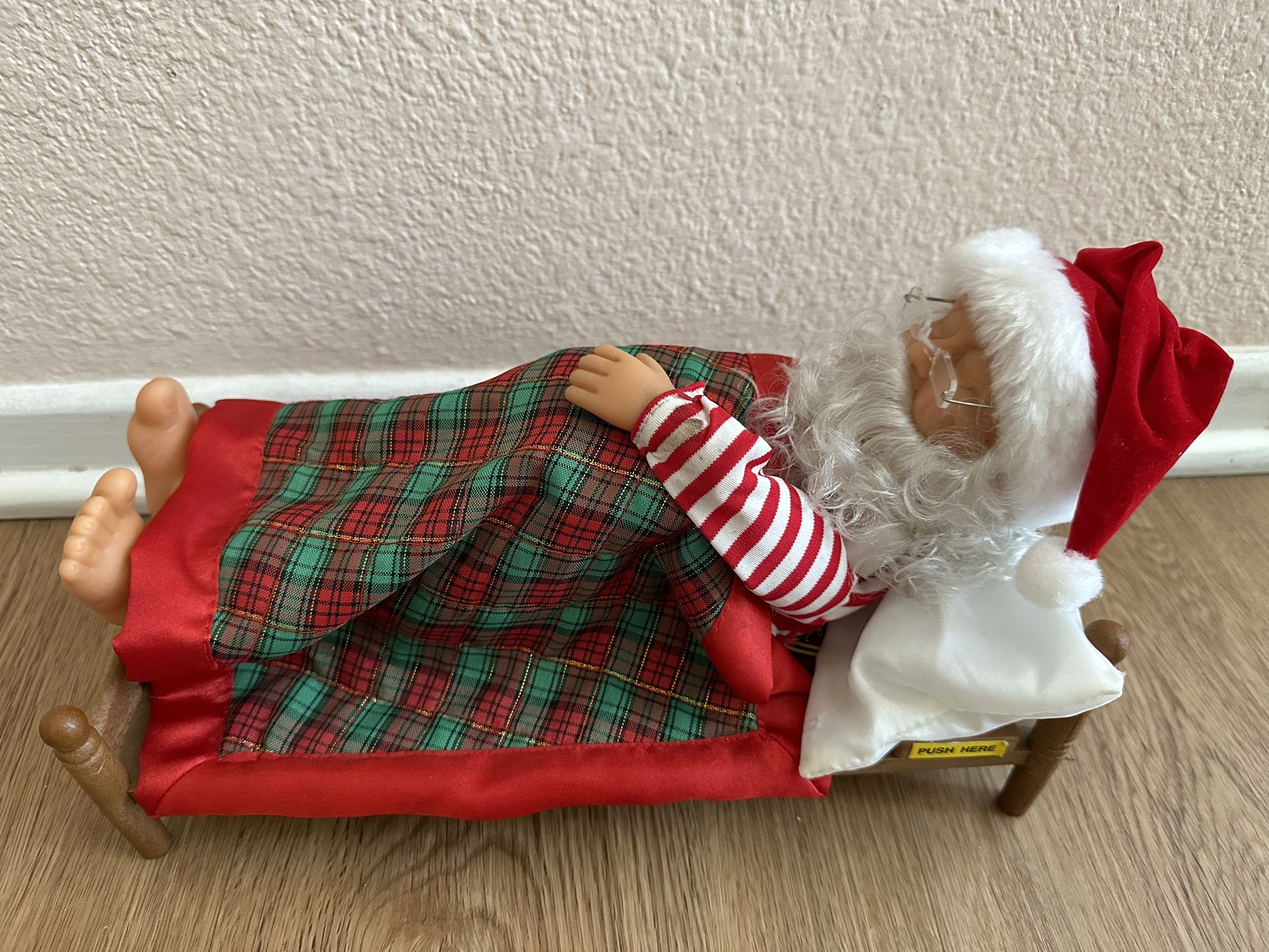 Vintage Santa Animated Snoring Vintage 1996 Gemmy Industries Corp Tested!