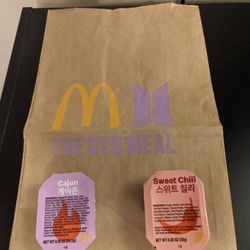 BTS McDonald's Bag, With Sauces