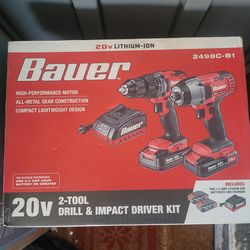 Bauer drill& impact driver Kit
