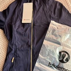 Lululemon Define Navy Gold Zip