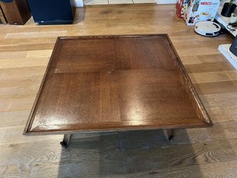 Vintage Square Coffee Table, Nice Looking and Real Wood.