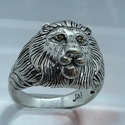Lions King Sliver Designer Ring