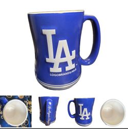 Los Angeles Dodgers Logo Brands MLB Relief 14oz Coffee Mug (1)