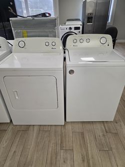 Amana Washer And Dryer Everything Works Great Delivery Available For Extra Fit.
