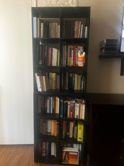 Bookcases - brown and black