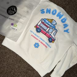SNOWDAY Scoop Wagon Hoodie Sz Small