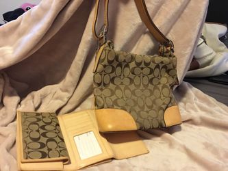 Coach bag and wallet
