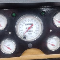 Complete Custom Cluster Gauge Set Like New And Hydro Dipped Dash Panels