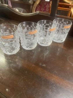 Set four German highball double rocks glasses set four nactchman