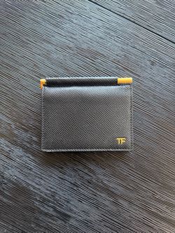 Tom Ford Black Leather Card Holder