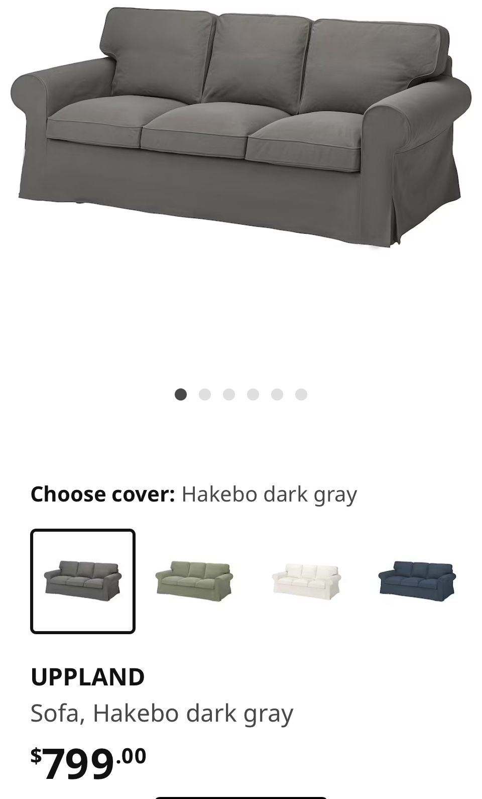 3 Seat Uppland Ikea couch