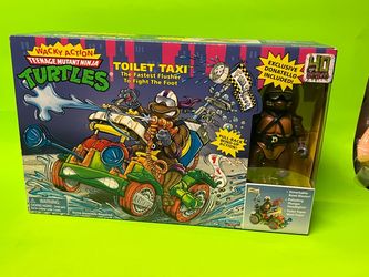 TMNT Wacky Action Toilet Taxi with Exclusive Donatello